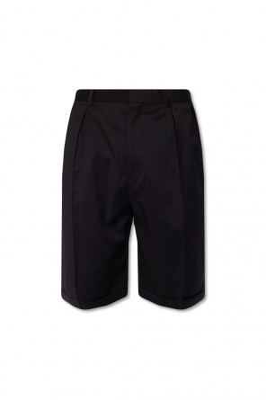 tied-waist denim dress - Striped shorts Acne Studios